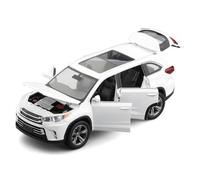 WANGXLGD Modèle réduit de Voiture, Compatible avec Toyota Highlander, modèle réduit à l'échelle 1:32 en Alliage moulé sous Pression, Collection d'ornements décoratifs, Cadeau