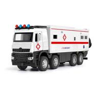 WANGXLGD Modèles réduits de véhicules Tout-Terrain, Camping-Cars, ambulances et camions de Pompiers à l'échelle 1/24, moulés sous Pression en Alliage (White)