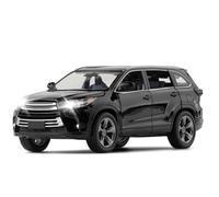 WANGXLGD Véhicules moulés sous Pression Modèle réduit de SUV à l'échelle 1/32, Compatible avec Toyota Highlander, Collection de modèles réduits de Voitures en Alliage de Simulation Cadeau (Black)