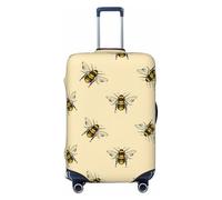 Wangxyozdp Honey Bee Housse de protection pour bagage de voyage 45,7 à 81,3 cm, Noir , L