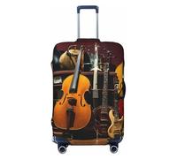 Wangxyozdp Housse de protection pour bagage de voyage imprimé guitare électrique 45,7 à 81,3 cm, Noir , XL