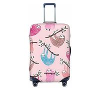 Wangxyozdp Housse de protection pour bagages de voyage Motif paresseux coquins 45,7 à 81,3 cm, Noir , L