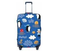 Wangxyozdp Housse de protection pour bagages de voyage Motif tortue pingouin 45,7 à 81,3 cm