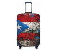 Wangxyozdp Porto Rico Housse de protection pour bagages de voyage Motif drapeau 45,7 à 81,3 cm, Noir , S