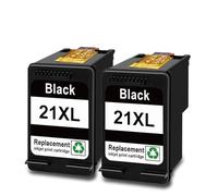 WANGYANFEIWH Couleur for Cartouche d'encre à Jet d'encre H-*P 21 22 XL for imprimante 3940 3920(HP 21xl 2bk)