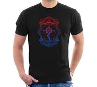 WANGYANGAN Full Metal Alchemist Art Deco Alchemist Men's T-Shirt T-Shirts à Manches Courtes(Large)