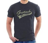 WANGYANGAN Gretsch Brooklin Mens Graphic T-Shirt Drums Drummer Inspired Dark Grey M T-Shirts à Manches Courtes(Medium)