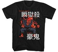 WANGYANGAN Street Fighter Capcom Video Game Raging Demon Akuma Men's T Shirt Black T-Shirts à Manches Courtes(Medium)