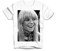 WANGYANGAN T-Shirt France Gall Singer-White Man Fd0301 White T-Shirts à Manches Courtes(Medium)