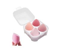 Wangyaohan Lot de 4 éponges de maquillage à usage sec et humide avec boîte porte-œufs