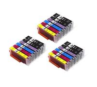 WANGYIWH Cartouche d'encre PGI-280XXL CLI-281XXL 280XXL 281XXL for imprimantes C-aon P-IMA TS702 TR7520 TR8520 TS6120 TS6220 TS8120 TS8220 TS9120 TS9520(3SET(18PCS))