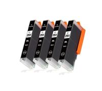 WANGYIWH Cartouche d'encre PGI250 CLI251 for P-IMA MG6320 7120 IP8720 MG7520 IP7220 MX722 922 IX6820 1P8720 MG5420 5422(CLT251 4BK)