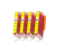 WANGYIWH Cartouche d'encre PGI250 CLI251 for P-IMA MG6320 7120 IP8720 MG7520 IP7220 MX722 922 IX6820 1P8720 MG5420 5422(CLT251 4Y)