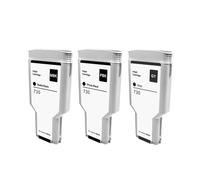 WANGYIWH Cartouche d'encre pigmentée 300 ML, 6 Couleurs, for imprimantes HP730 D-esinJet T1600, T1600dr, T1700, T1700dr, T2600, T2600d, P2V68A, P2V69A et P2V70A(MBK-PBK-GY)