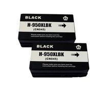 WANGYIWH Compatible for H-*P 950XL (CN045AE) Black Ink Cartridge for O-fficejet Pro 8100e 8615 8625 8640 8600 Plus e-All-in-One(2BK -950XL)
