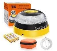 WANGZAIHA Gyrophare V16 Homologué Espagne (Avec Ventouse + éTui + CâBle Usb/Type C + Batterie) Avec GéOlocalisation V16 HomologuéE DGT, Carte Sim IntéGréE Jusqu'En 2038