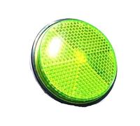 WANGZEYU Catadioptre Moto Réflecteur Rond de sécurité for Moto, Autocollant réfléchissant, 2 pièces