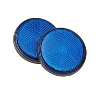 WANGZEYU Catadioptre Moto Réflecteur Rond for Moto, 4 pièces, Jaune, Rouge, Blanc, Bleu, Vert