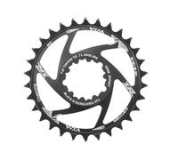 WANGZEYU Couronnes Cyclisme Plateau Ovale Rond 1mm 3mm 6mm, décalage à Montage Direct for Sram XX1 X01 X1 X0 X9,30T 32T 34T 36T 38T 40T VTT vélo de Route(Offset 6mm 30T Round)