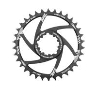 WANGZEYU Couronnes Cyclisme Plateau Ovale Rond 1mm 3mm 6mm, décalage à Montage Direct for Sram XX1 X01 X1 X0 X9,30T 32T 34T 36T 38T 40T VTT vélo de Route(Offset 3mm 34T Round)