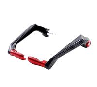 WANGZEYU Levier Protection D'Embrayage Moto Protecteurs de guidon universels en aluminium, gravure 3D, 7/8 pouces, for moto, Scooter, vélos de montagne, levier de frein(Red)