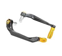 WANGZEYU Levier Protection d'embrayage Moto Protège-Mains Universel Anti-Chute CNC for Moto, Guidon en Alliage, Levier d'embrayage de Frein, Protection des Mains, Accessoires de Modification(Gold)