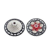 WANGZEYU Roue Libre Cassette de Roue Libre séparée for VTT, 8, 9, 10, 11, 12 Vitesses, 8V, 9V, 10v, 11v, 12v, Support, pignon, pièces de vélo VéLo Cassette(11s 11-50t Silver)