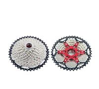 WANGZEYU Roue Libre Cassette de Roue Libre séparée for VTT, 8, 9, 10, 11, 12 Vitesses, 8V, 9V, 10v, 11v, 12v, Support, pignon, pièces de vélo VéLo Cassette(11s 11-42t Silver)
