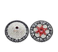 WANGZEYU Roue Libre Cassette de Roue Libre séparée for VTT, 8, 9, 10, 11, 12 Vitesses, 8V, 9V, 10v, 11v, 12v, Support, pignon, pièces de vélo VéLo Cassette(12s 11-52t Silver)