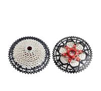 WANGZEYU Roue Libre Cassette de Roue Libre séparée for VTT, 8, 9, 10, 11, 12 Vitesses, 8V, 9V, 10v, 11v, 12v, Support, pignon, pièces de vélo VéLo Cassette(11s 11-52t Silver)