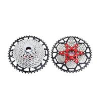 WANGZEYU Roue Libre Cassette de Roue Libre séparée for VTT, 8, 9, 10, 11, 12 Vitesses, 8V, 9V, 10v, 11v, 12v, Support, pignon, pièces de vélo VéLo Cassette(9s 11-46t Silver)