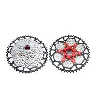 WANGZEYU Roue Libre Cassette de Roue Libre séparée for VTT, 8, 9, 10, 11, 12 Vitesses, 8V, 9V, 10v, 11v, 12v, Support, pignon, pièces de vélo VéLo Cassette(10s 11-46t Silver)