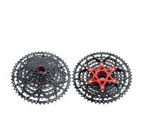 WANGZEYU Roue Libre Cassette de Roue Libre séparée for VTT, 8, 9, 10, 11, 12 Vitesses, 8V, 9V, 10v, 11v, 12v, Support, pignon, pièces de vélo VéLo Cassette(10s 11-50t Black)