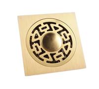 WANGZEYU Siphon De Sol 1pc Drain de Cuisine et Salle Bains Douche Sol déchets Or Drainage 10 * 10cm carré(Burgundy)