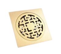 WANGZEYU Siphon De Sol 1pc Drain de Cuisine et Salle Bains Douche Sol déchets Or Drainage 10 * 10cm carré(White)