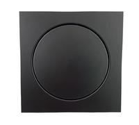 WANGZEYU Siphon De Sol 20 * 20cm Acier Inoxydable Noir Pédale Bonding Drain de Sol Toilette Presse Salle Bain