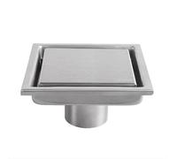 WANGZEYU Siphon De Sol Carrelage Insert Carré Sol Grilles À Déchets Salle De Bain Douche Drain Antique Cheveux Invisible(11CM)