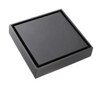 WANGZEYU Siphon De Sol Drain de Douche en Laiton Sol Salle Bain Insert carrelage carré 100X100(Gray)