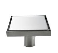 WANGZEYU Siphon De Sol Drain de Sol Invisible for Salle Bains, Filtre à déchets carré 20 50CM, vidange Douche, Accessoires Cuisine(Brush 10 X 10 CM)