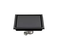 WANGZEYU Siphon De Sol Drain de Sol Noir en Acier Inoxydable for carrelage 11/15 cm(Black 01,110mm)