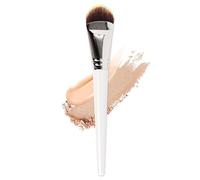 Wangzhuang Pinceau à fond de teint, pinceau de maquillage plat en forme de langue, poils synthétiques doux pour fond de teint liquide et crème, contour anti-cernes, maquillage du visage sans couture