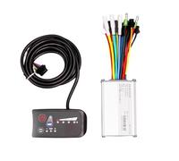 wanhaoaony Controleur Trottinette Electrique Compteur d'affichage de vélo électrique 24V 36V 48V 250W/350W, contrôleur sans balais(48V 250W 350W)