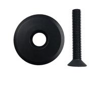 wanhaoaony Directions vélo 1 Set MTB Road Bike Bowl Cover Bicycle Stem Top Cap for 28.6mm Fork Tube Headset Cap Cycling Accessories Road Bike Headset Cover (Color : D Black 32x32x9MM)
