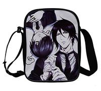 WANHONGYUE Anime Black Butler Sac Bandoulière Sacoche à l'Épaule Homme Femme Besace Sac de Messager Petit Sac à Main de Voyage Sport 1034/18