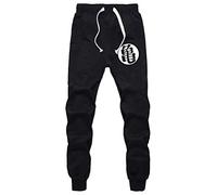 WANHONGYUE Anime Dragon Ball Z Goku Pantalons de Sport Jogging Adulte Cosplay Bas de Survêtement Sweatpants Trousers avec Poches Noir 8 S