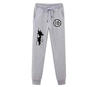 WANHONGYUE Anime Dragon Ball Z Goku Pantalons de Sport Jogging Adulte Cosplay Bas de Survêtement Sweatpants Trousers avec Poches Gris 6 L