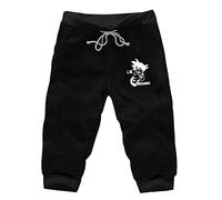 WANHONGYUE Anime Dragon Ball Z Goku Shorts Sport Homme Pantalon Court de Jogging Cosplay Bas de Survêtement Sweatpants Noir/7 XXL