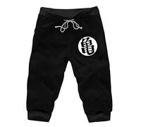 WANHONGYUE Anime Dragon Ball Z Goku Shorts Sport Homme Pantalon Court de Jogging Cosplay Bas de Survêtement Sweatpants Noir/5 XXL