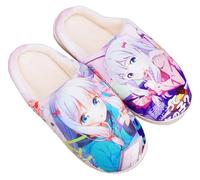 WANHONGYUE Anime Eromanga Sensei Pantoufles d'hiver Homme Femme Peluche Chaude Chaussons Maison Antidérapant Slippers Intérieur Extérieur
