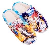WANHONGYUE Anime Fairy Tail Pantoufles de Maison Homme Femme Hiver Chaude Peluche Chaussons Intérieur Extérieur Antidérapant Slippers